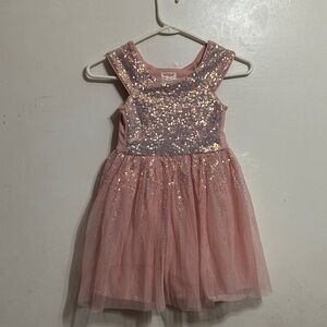 Cat & Jack Glittery Pink Tulle Dress